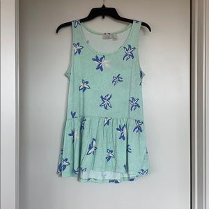 Top with side pockets cotton knit